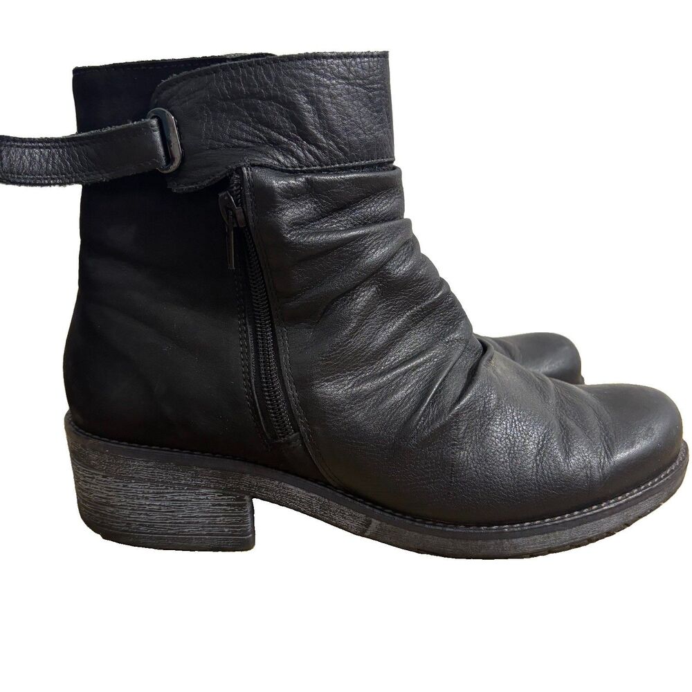 Naot Ankle Boots Women’s Sz 40 US 9/9.5 Black Leather Comfort Artsy Boho